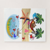 Puzzles Beach Fishing Ocean Sand Crabs (Horizontal)