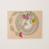 Puzzles Beige Butterfly Floral (Horizontal)