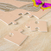Puzzles Beige Butterfly Floral (Seite)