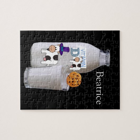 Puzzles Black Milk Vitamin D Chocolate Chip Kuh (Horizontal)