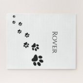 Puzzles Black Paw Prints (Horizontal)