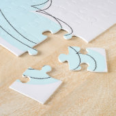 Puzzles Blauer Elefant Wolken Blühen (Seite)