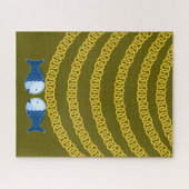 Puzzles Blauer Fisch (Horizontal)