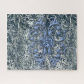 Puzzles Blauer Marmor (Horizontal)