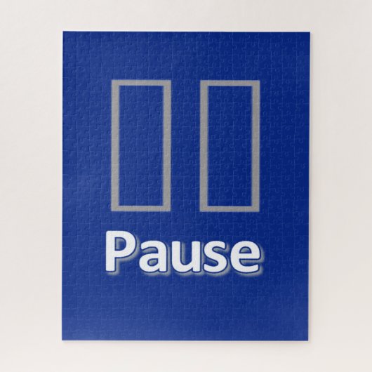 Puzzles Blauer Pause (Vertikal)