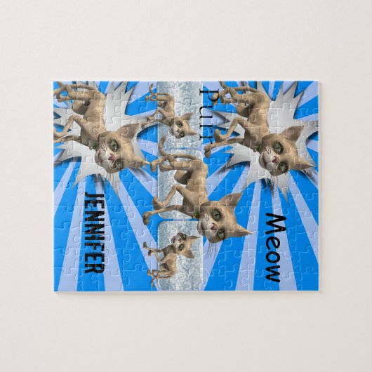 Puzzles Blue Cats Kätzchen (Horizontal)