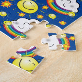 Puzzles Blue Rainbow Sun Clouds Stars (Seite)