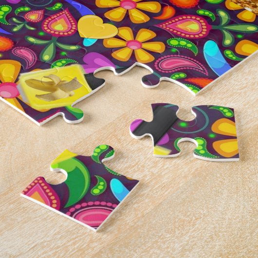 Puzzles Blumengelbe Hummeln Blume (Seite)