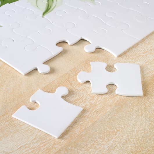 Puzzles Blumengrün Streifen (Seite)