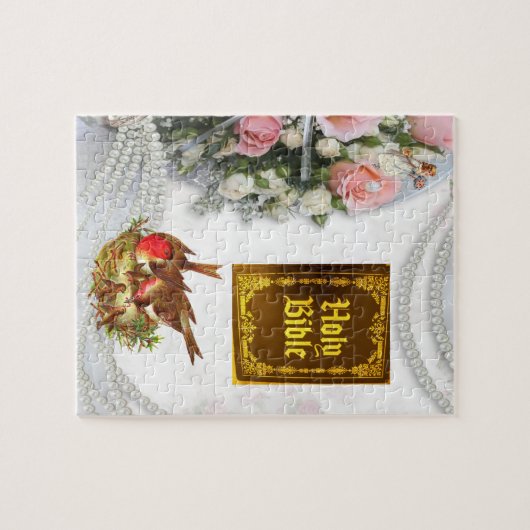 Puzzles Blumenvögel Heilige Bibel Katholische (Horizontal)