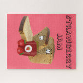 Puzzles Bread Strawberry Jam (Horizontal)