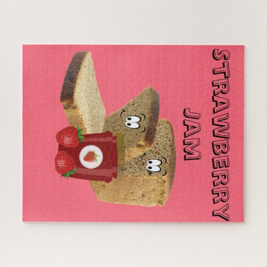Puzzles Bread Strawberry Jam (Horizontal)