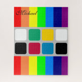 Puzzles Bright farbenfrohe Farbmuster (Vertikal)