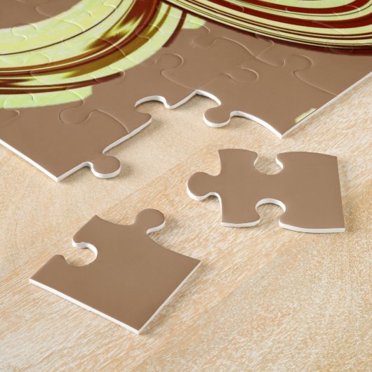 Puzzles Brown Muster wirbeln (Seite)