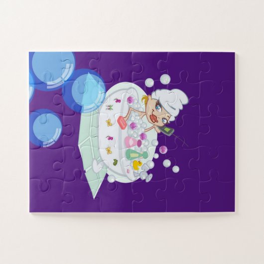 Puzzles Bubble Bath Lila (Horizontal)
