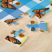 Puzzles Butterfly Gelb Kariert (Seite)