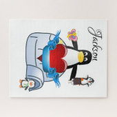 Puzzles Butterfly Pinguin Hearts Happy Valentine (Horizontal)