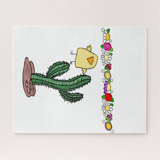 Puzzles Cactus Blume (Horizontal)