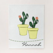 Puzzles Cactus Yellow Pots Floral (Vertikal)