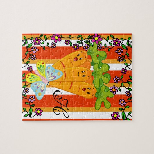 Puzzles Carrots Butterfly Strip (Horizontal)