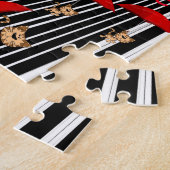 Puzzles Cats Roter Regenschirm Grau Schwarzer Stre (Seite)