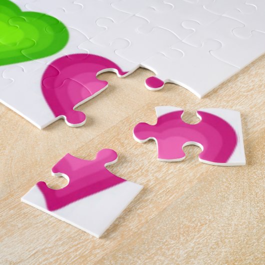 Puzzles Colorful Hearful Cupcake (Seite)