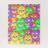 Puzzles Colorful Teddy Bears (Vertikal)