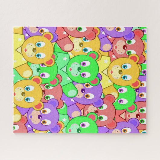 Puzzles Colorful Teddy Bears (Horizontal)