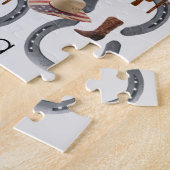 Puzzles Cowboy Sattelpferd (Seite)