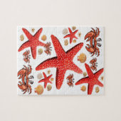 Puzzles Crab Starfish Beach Muscheln (Horizontal)