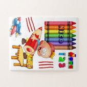 Puzzles Crayons Flugzeuganzahl (Horizontal)