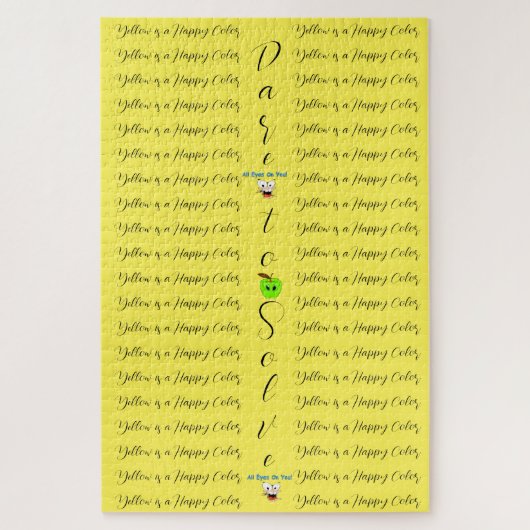 Puzzles, die den gelben Mut zum Lösen herausforder Puzzle (Vertikal)