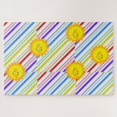 Puzzles, die Sonnenstreifen farbenfroh herausforde Puzzle (Horizontal)