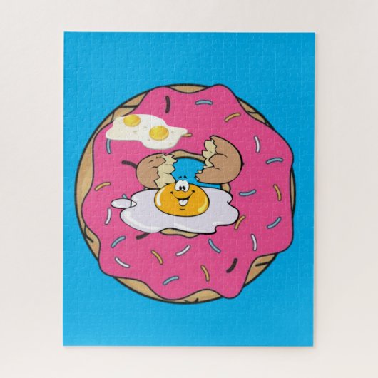 Puzzles Donut Eggs Blue (Vertikal)