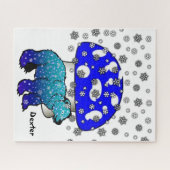 Puzzles Eisbär Schneeflocken Pilz (Horizontal)