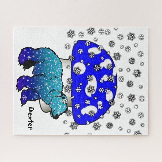 Puzzles Eisbär Schneeflocken Pilz (Horizontal)