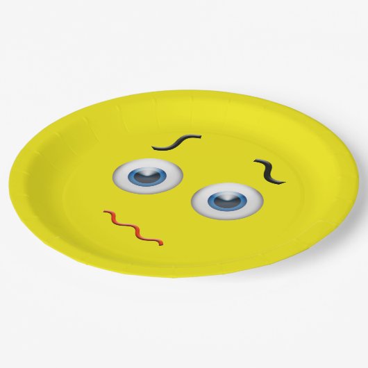 Puzzles Emoji Pappteller (Schrägansicht)