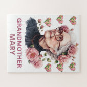 PUZZLES: ERWACHSENE Großmutter Mary Florales Puzzl Puzzle (Horizontal)