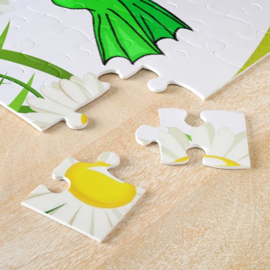 Puzzles farbenfrohe Blumenpossum Kick Frosch (Seite)