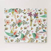 Puzzles farbenfrohe Blütenblume (Horizontal)