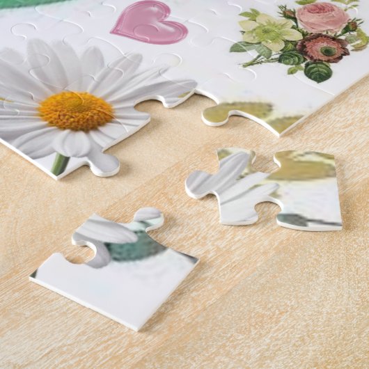 Puzzles farbenfrohe Blütenblume (Seite)