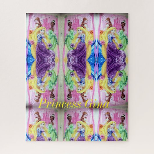 Puzzles farbenfrohe Prinzessin (Vertikal)