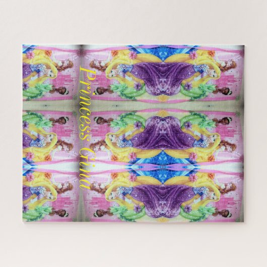 Puzzles farbenfrohe Prinzessin (Horizontal)