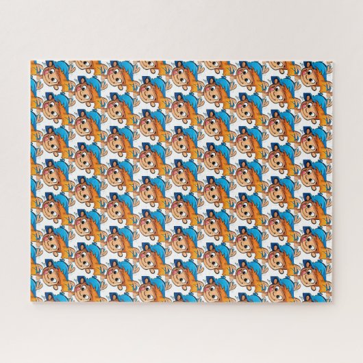 Puzzles farbenfroher Junge (Horizontal)