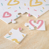 Puzzles Farbige Herzen Frohen Valentinstag (Seite)