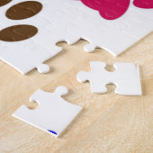 Puzzles farbige Paw Prints (Seite)