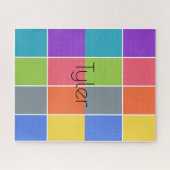 Puzzles farbige Quadrate (Horizontal)