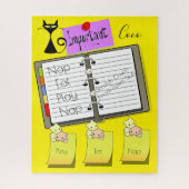 Puzzles Feline Cat Kitten Nickerchen Spielnotizen (Vertikal)