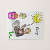 Puzzles Fisherman Fish Sun (Horizontal)