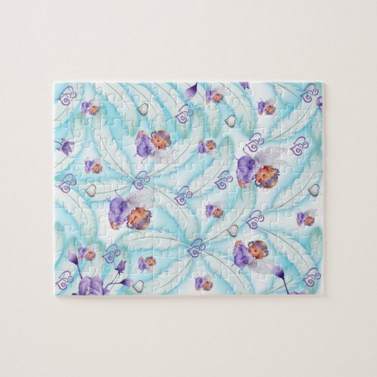 Puzzles Floral Angel Herz (Horizontal)